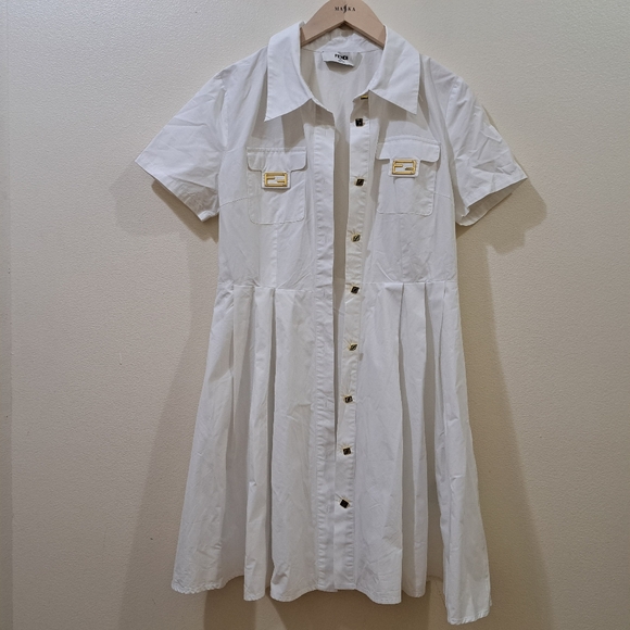 Fendi White button down dress - Picture 2 of 13